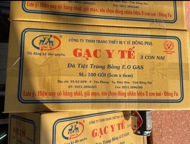 Gạc y tế tiệt trùng đông pha