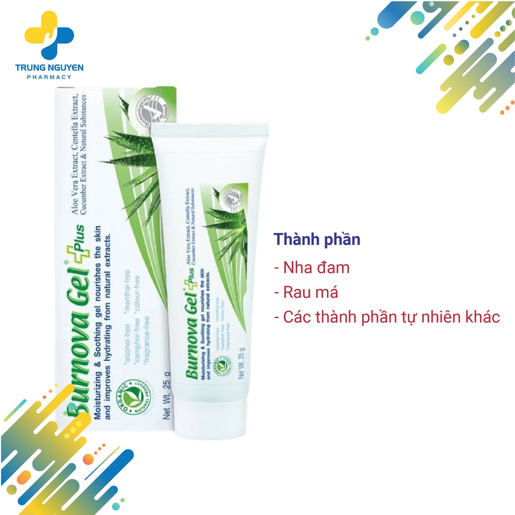 Gel Thoa Bỏng Làm Lành Vết Thương Mờ Sẹo BURNOVA PLUS Thái Lan 25g