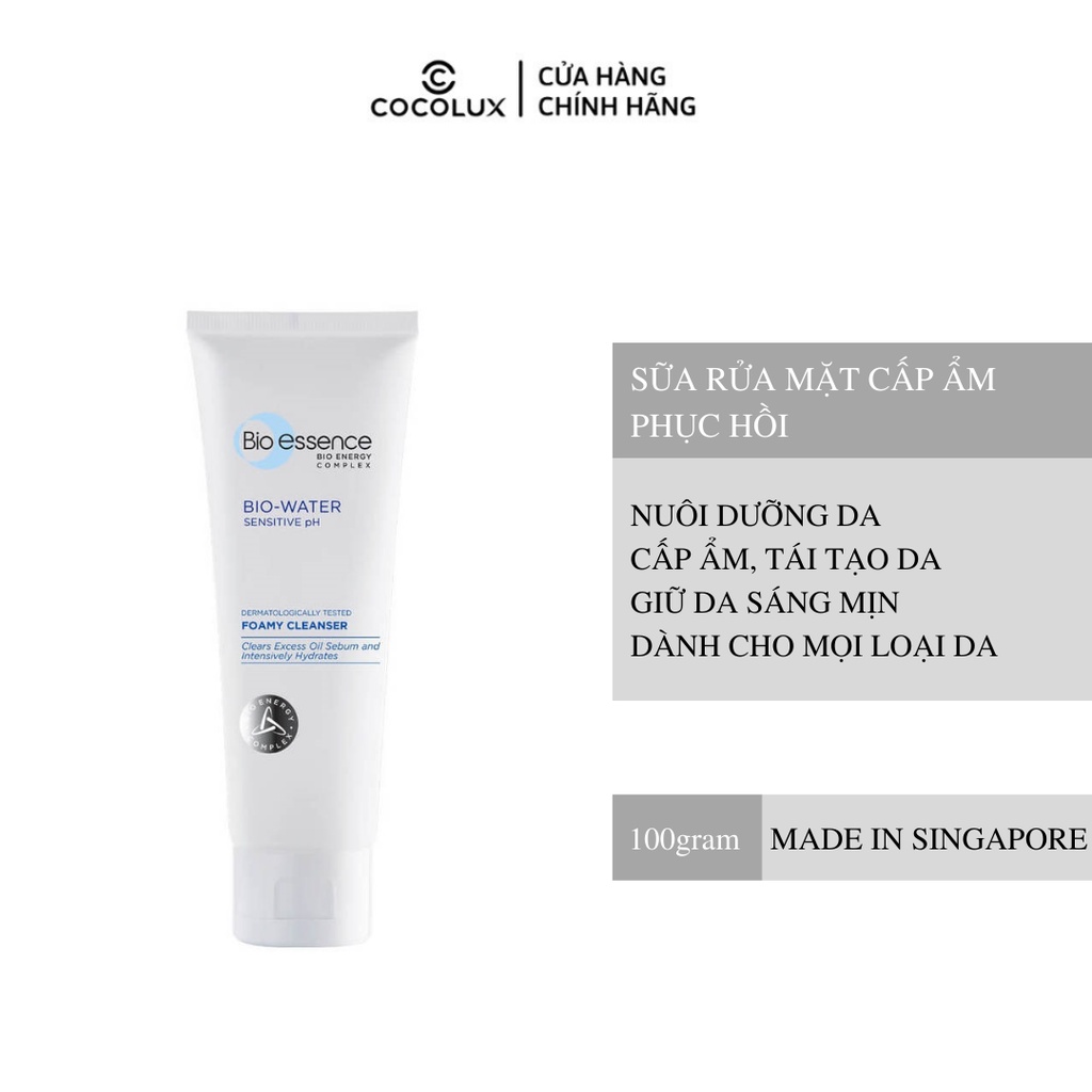 Sữa Rửa Mặt Bio Essence Cấp Ẩm, Phục Hồi Bio-​water B5 Foamy Cleanser 100g