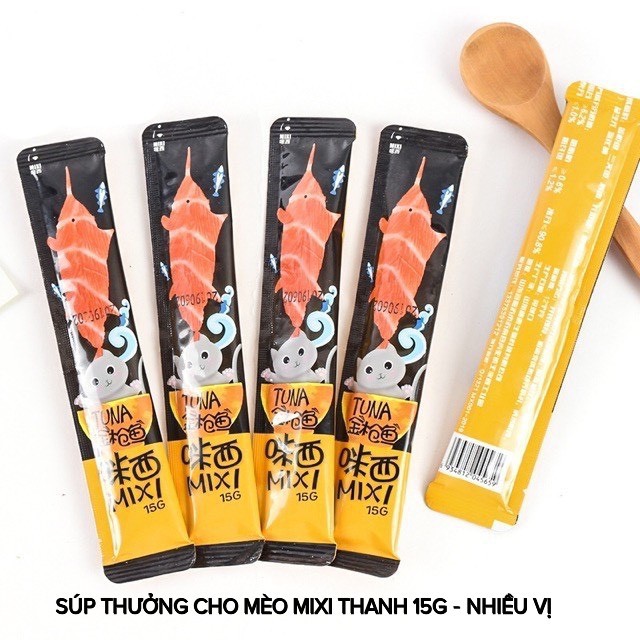 Súp thưởng Mixi cho mèo thêm dinh dưỡng thanh 15g - Bivido
