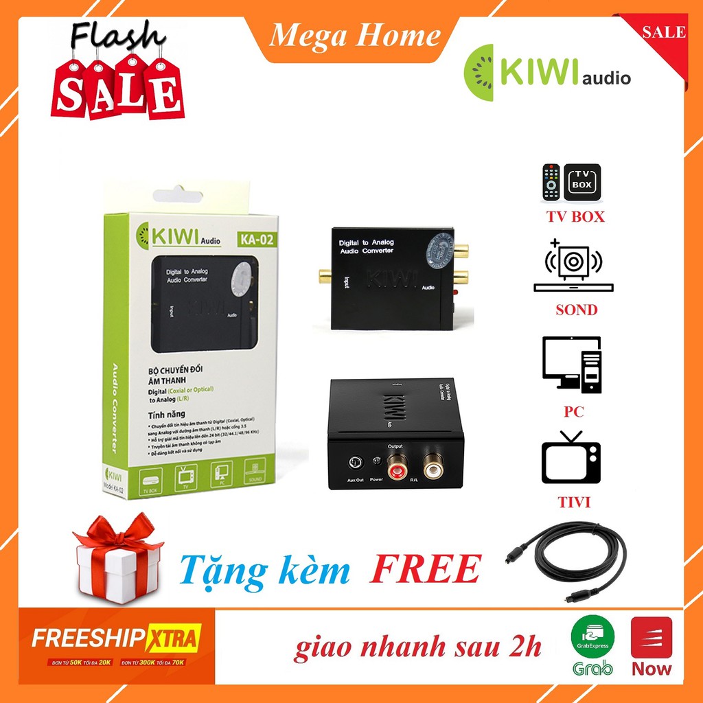 Bộ Chuyển Đổi Âm Thanh KIWI KA03 - KA03 PRO - KA02 DIGITAL (Coxial or Optical) TO ANALOG (L/R) - 1 đổi 1: 30 ngày