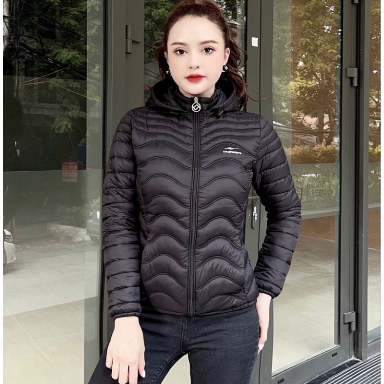 Áo phao nữ trần bông siêu nhẹ chống gió chống nước