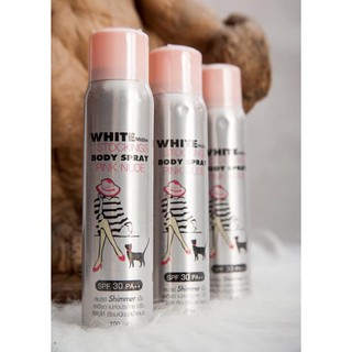 Tất phun white stockings body spray mistine