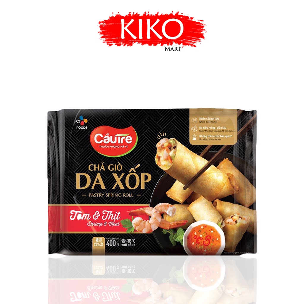 Chả Giò Da Xốp Tôm Và Thịt Cầu Tre 400g
