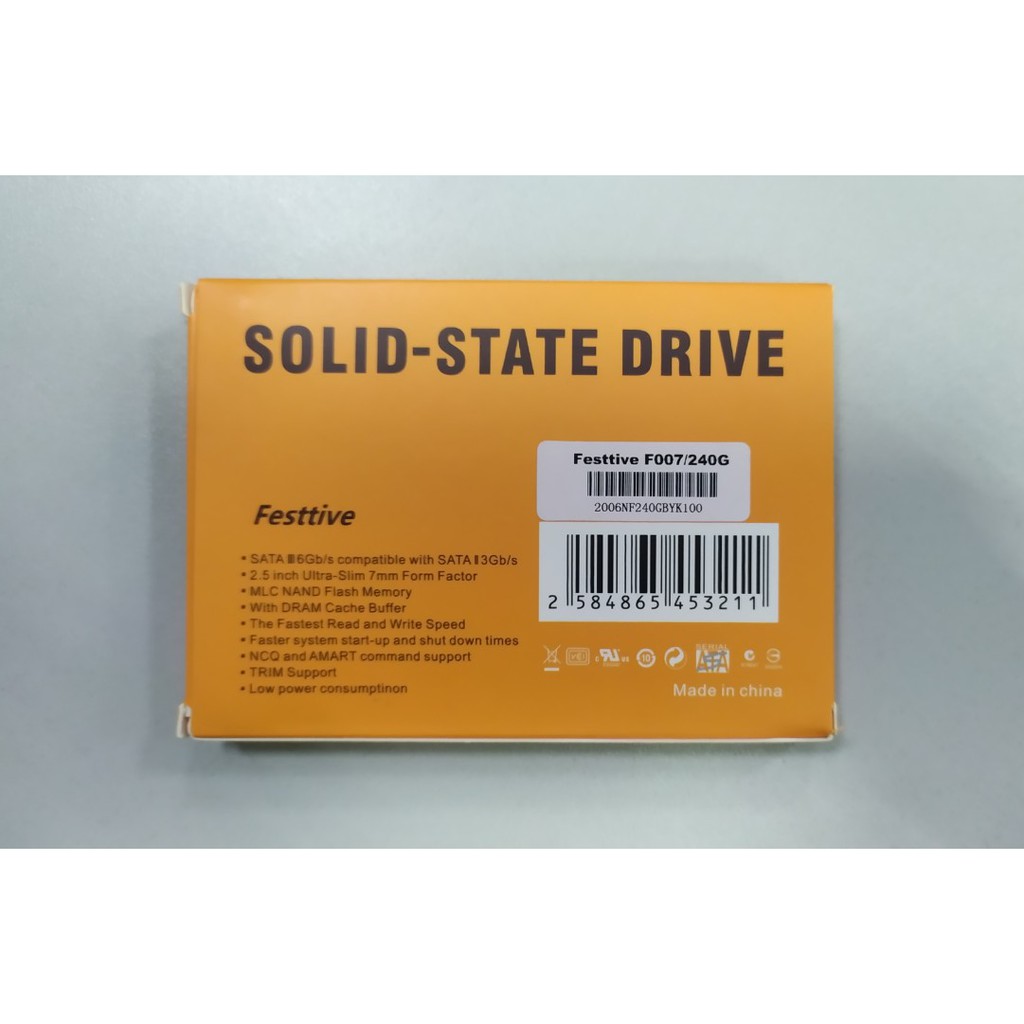 Ổ SSD Festtive 60GB, 64GB, 120GB, 128GB, 240GB, 256GB Mới 100% - bảo hành 36 tháng | BigBuy360 - bigbuy360.vn