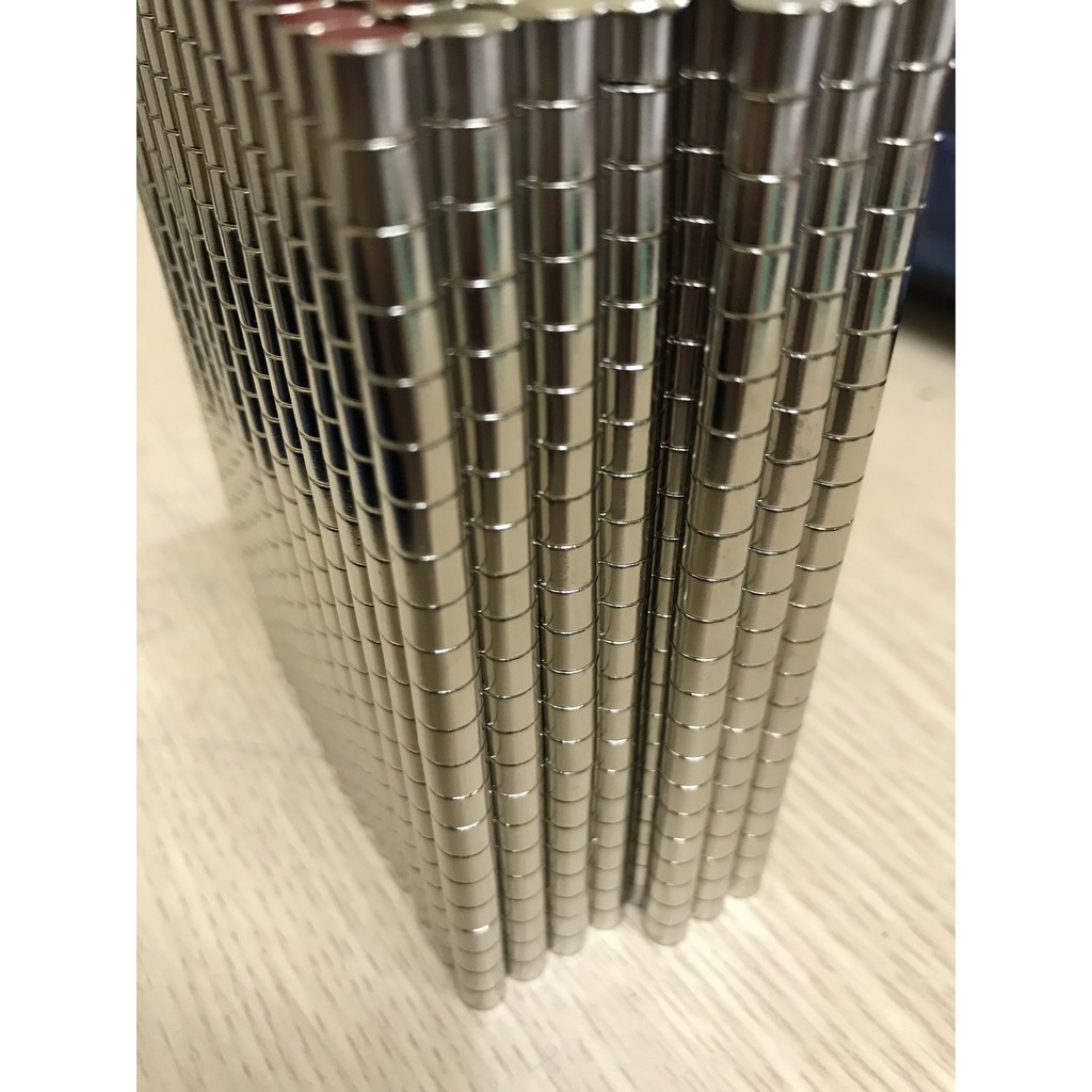 [Xả Kho 10 viên] NAM CHÂM ĐẤT HIẾM HÌNH TRỤ TRÒN D6*5MM