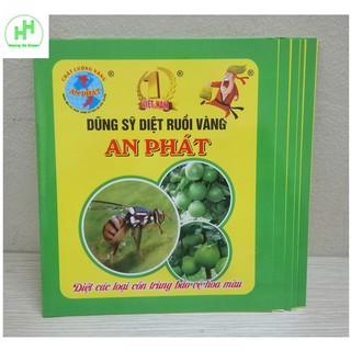 5 Miếng Dính Diệt Ruồi Vàng An Phát, Diệt Các Loại Côn Trùng Bảo Vệ Hoa Màu 22x40cm