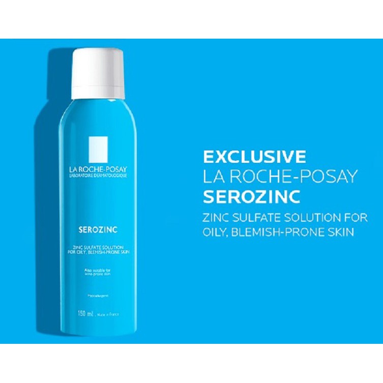 Nước Xịt Khoáng La Roche-Posay Serozinc Làm Sạch & Giảm Bóng Nhờn 150ml