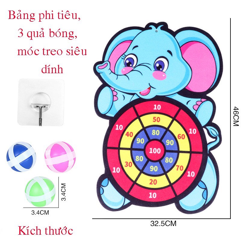 Trò chơi ném bóng dính cho bé, ném bóng gai thú vị cho bé từ 2 3 4 tuổi