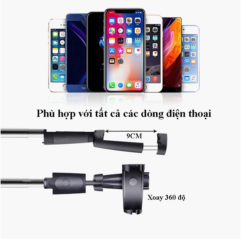 Gậy Tripod Y11 bluetooth, Gậy tripod đa năng kiêm chân đỡ điện thoại, Tripod chụp ảnh, chân máy quay.. | WebRaoVat - webraovat.net.vn