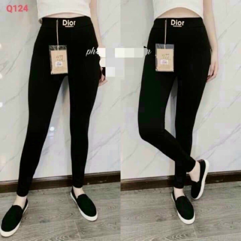 [GIÁ SỈ]Quần legging cạp chữ, chất Umi co giãn 4 chiều, form chuẩn tôn dáng