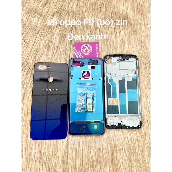 vỏ oppo F9 (bộ) khung sườn + nút linh tinh