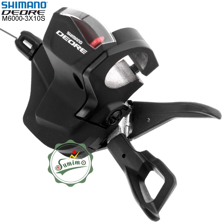 Tay đề xe đạp - Tay bấm xã SHIMANO Deore SL-M6000 3x10 Speed có mặt kính - Chính hãng Japan