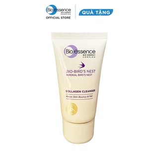 Sữa rửa mặt dưỡng da tươi sáng và căng mọng Bio-essence Bio-Bird's Nest Collagen Cleanser 30gr