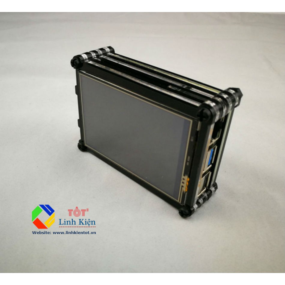 Case Bảo Vệ Raspberry Pi 4 , PI 3 - Gắn Màn Hình LCD 3.5 Inch