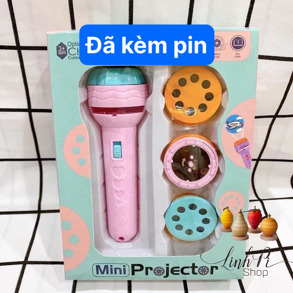 Đèn Pin chiếu hình -80 Hình Ngộ Nghĩnh cho bé