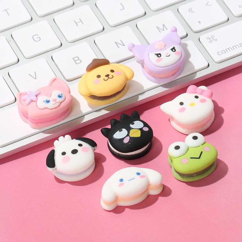 Hình bánh quy sandwich Resin phụ kiện dép Crocs charm DIY khóa giày crocs jibbitz Nhựa trang sức Phụ kiện trang trí giày crocs nút trang trí điện thoại di động Nắp đậy / Khung ảnh / Cốc nước / Túi Nguyên liệu làm phụ kiện handmade sáng tạo