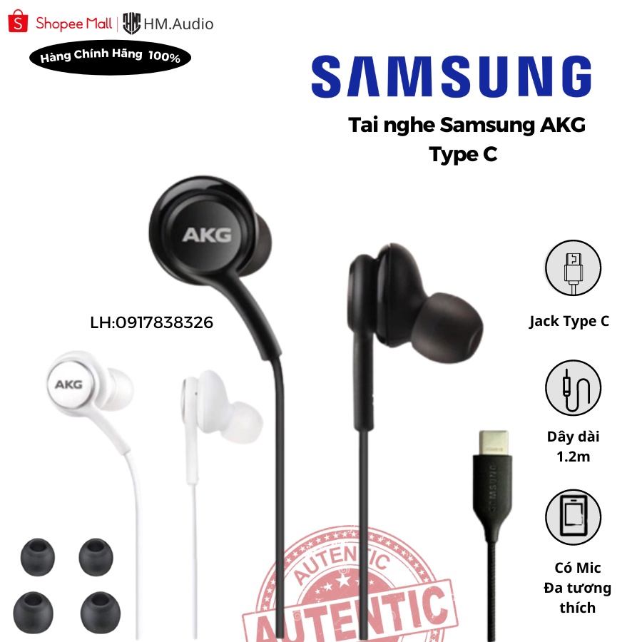 Tai nghe AKG cho Samsung Galaxy S21 / s21+ / s21Ultra / Note 10 TypeC