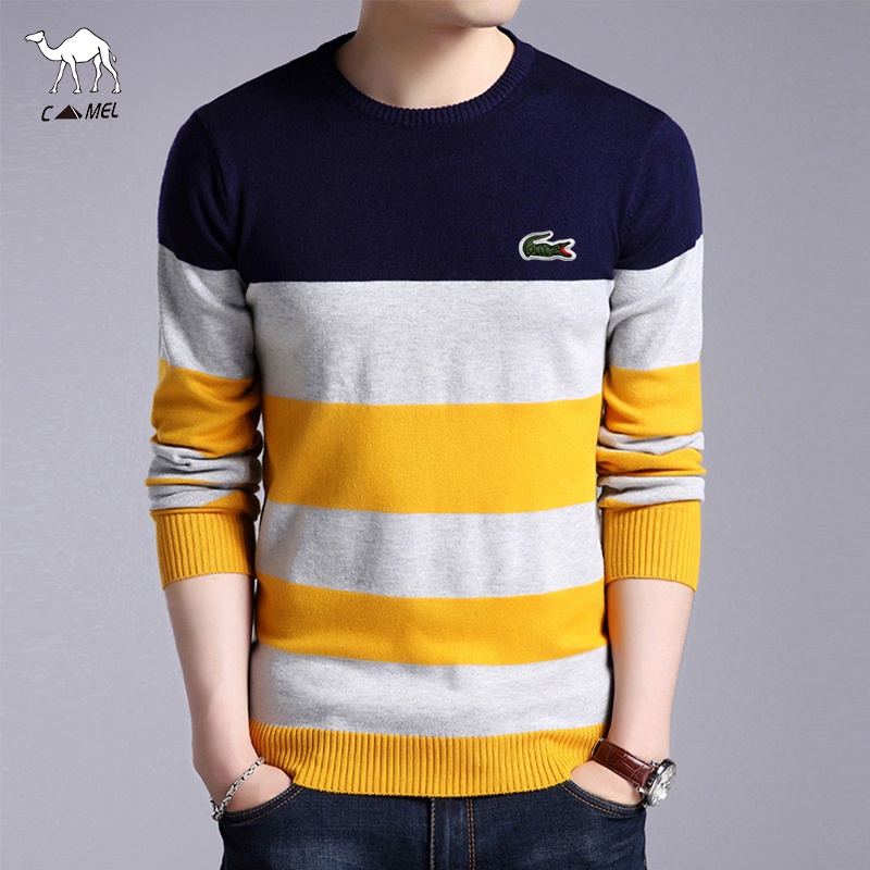 Áo len dài tay phong cách cổ điển cho nam