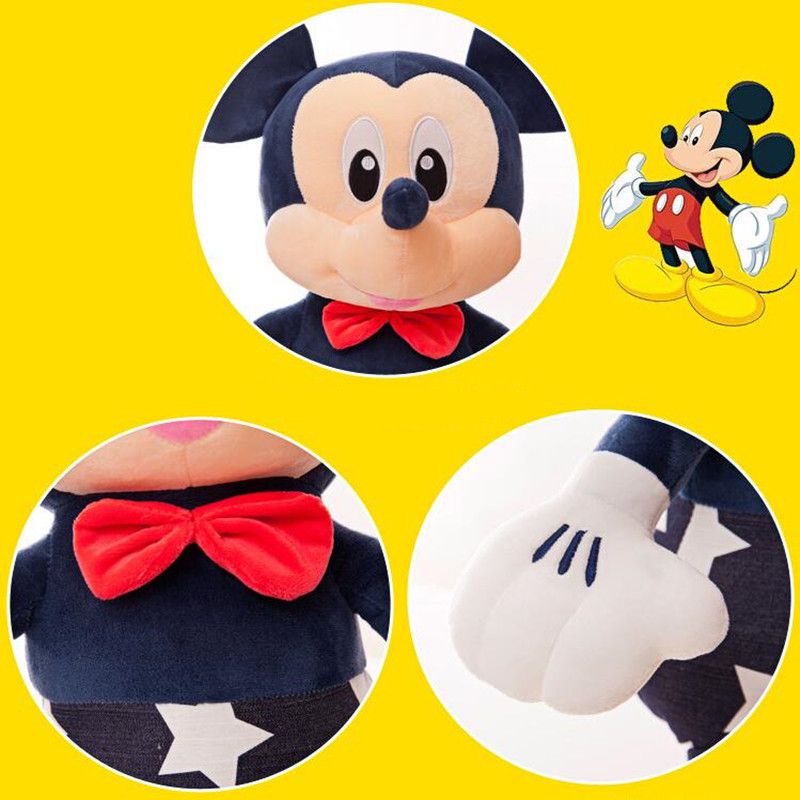 Thú Nhồi Bông Bằng Nhung Lông Hình Chuột Mickey / Minnie Độc Đáo Kích Thước Tùy Chọn