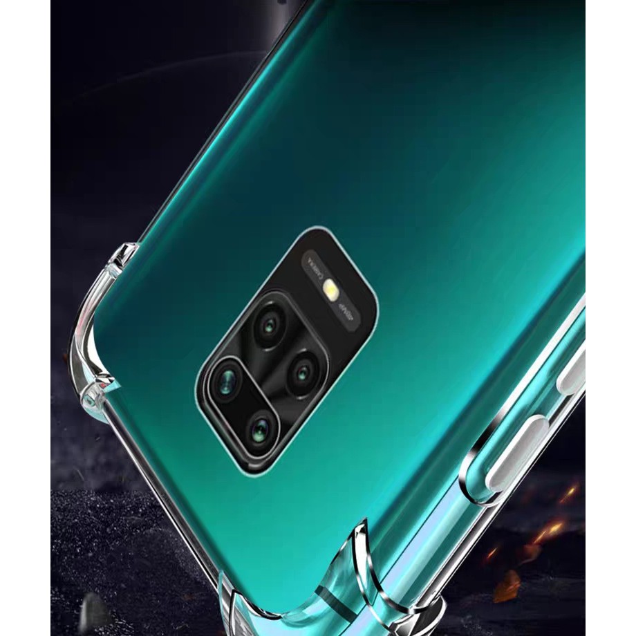 Ốp lưng Xiaomi Redmi Note 9s / Note 9 Pro dẻo trong suốt lồi 4 góc hạn chế ố vàng chống sốc mạnh 1