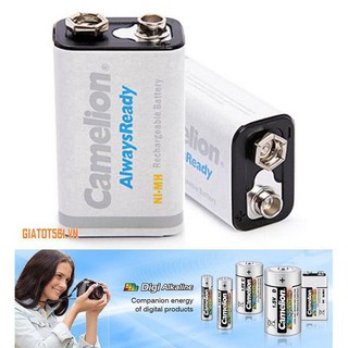 (Loại tốt) Pin 9V Camelion Cao Cấp sạc được