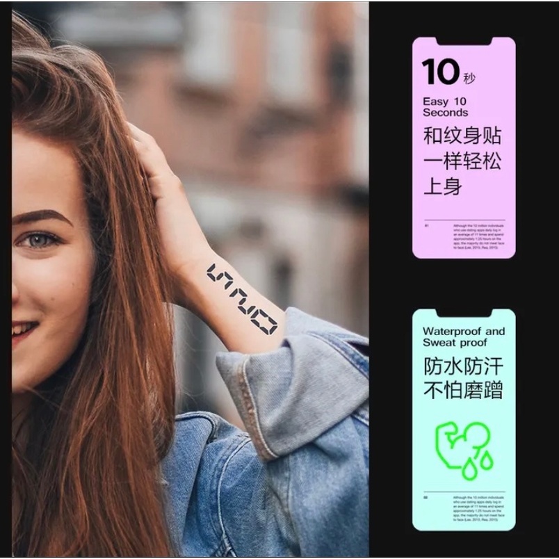Miếng Dán Hình Xăm Tạm Thời Chống Nước Đến 15 Ngày