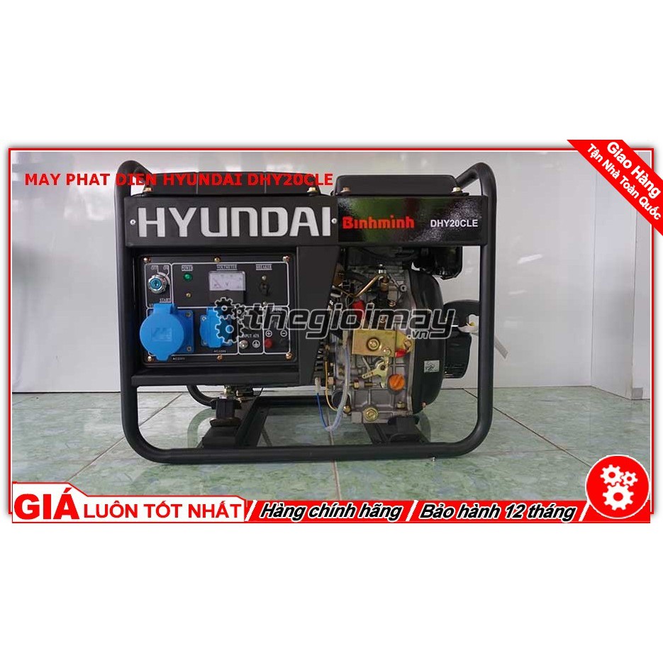 Máy phát điện dầu Hyundai DHY20CLE