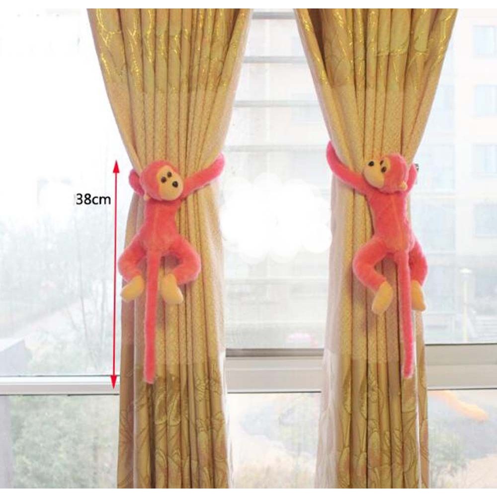 Set 2 Dây Buộc Rèm Cửa Hình Chú Khỉ Dễ Thương