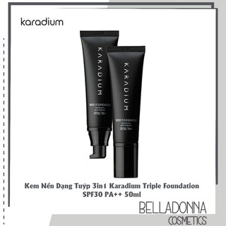 Kem Nền Dạng Tuýp 3in1 Karadium Triple Foundation SPF30 PA++ 50ml