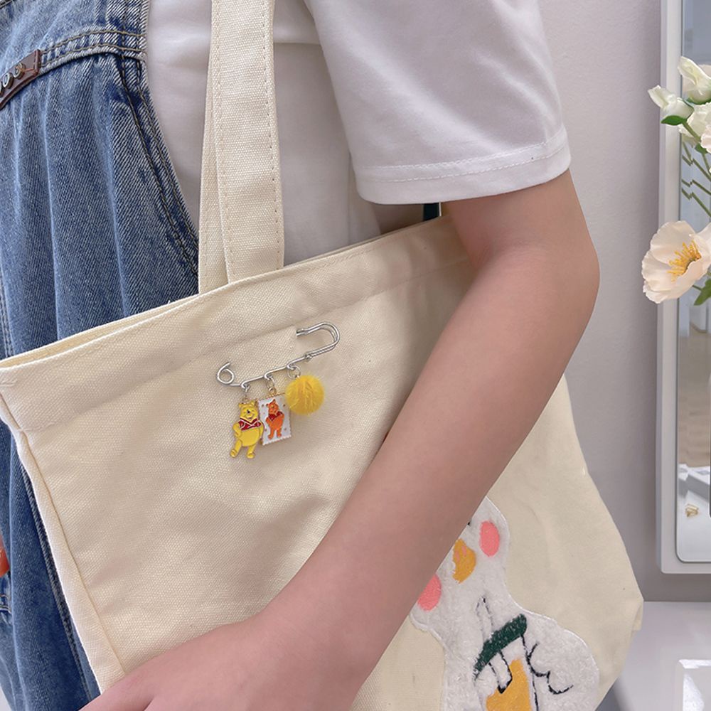 Ghim cài áo/quần jeans hình mặt trăng/dâu tây đính ngọc trai giả ngọt ngào thời trang Hàn Quốc cho nữ