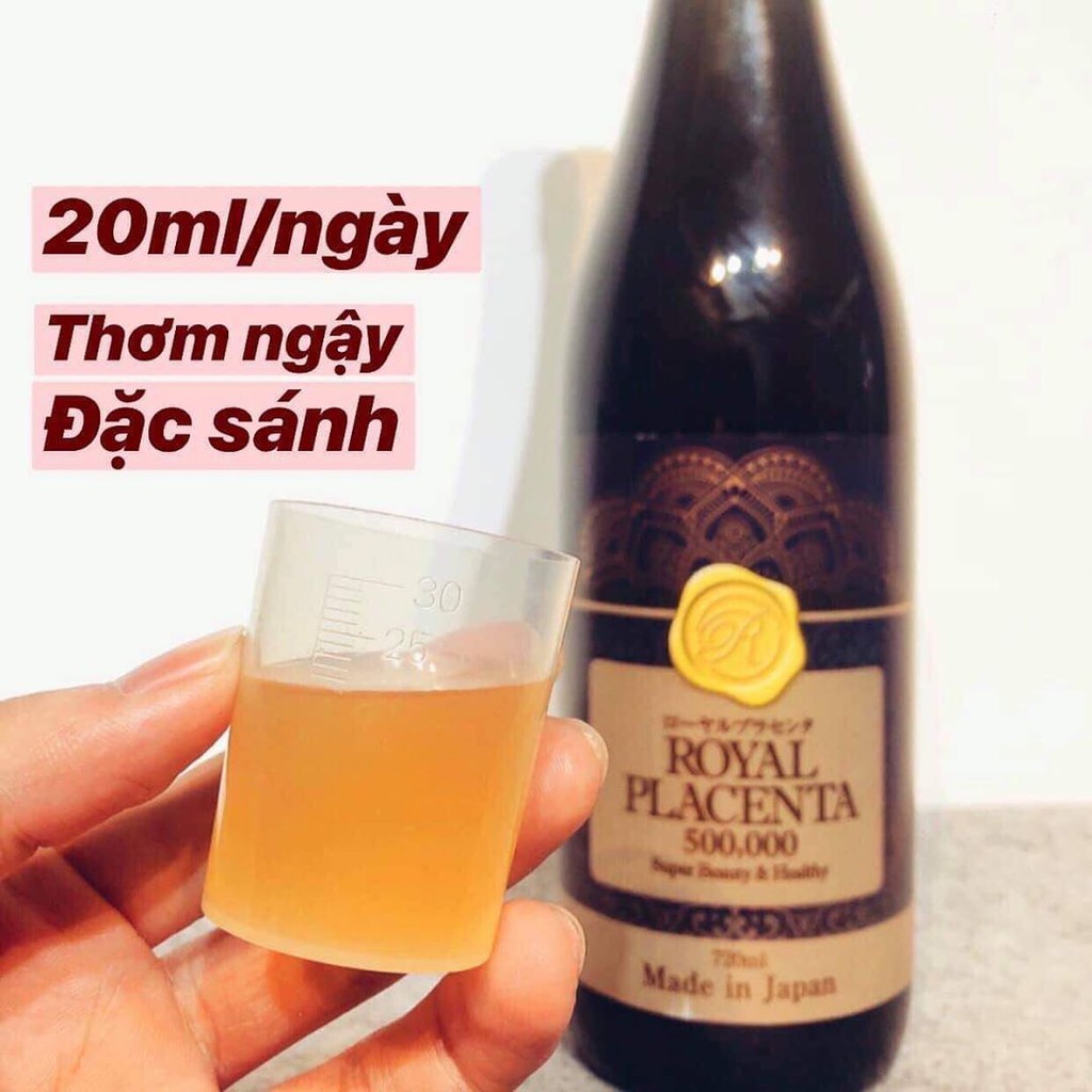 [Mã COS1904 giảm 8% đơn 300K] Tinh chất nhau thai Collagen ROYAL PLACENTA 500000mg Nhật bản 720ml | BigBuy360 - bigbuy360.vn
