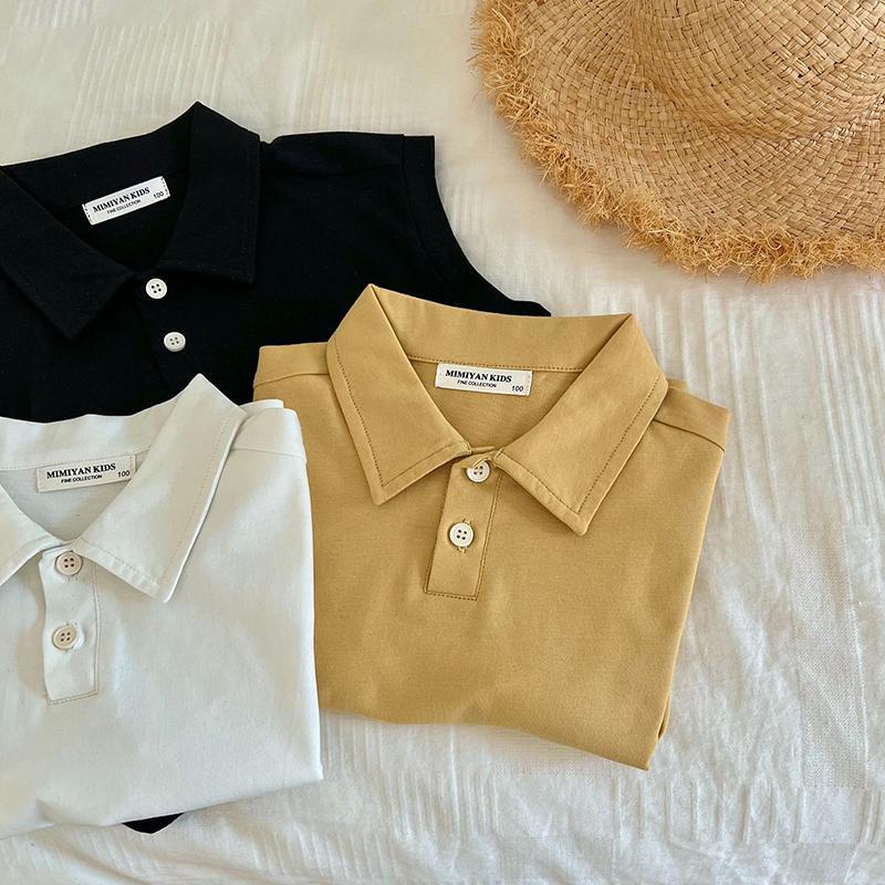 Áo Thun POLO Mỏng Không Tay Phong Cách Nhật Bản Thời Trang Mùa Hè Hàng Mới 2022 Dành Cho Bé Trai
