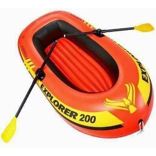 Thuyền bơm hơi  EXPLORER 200 kèm bơm tay , mái trèo
