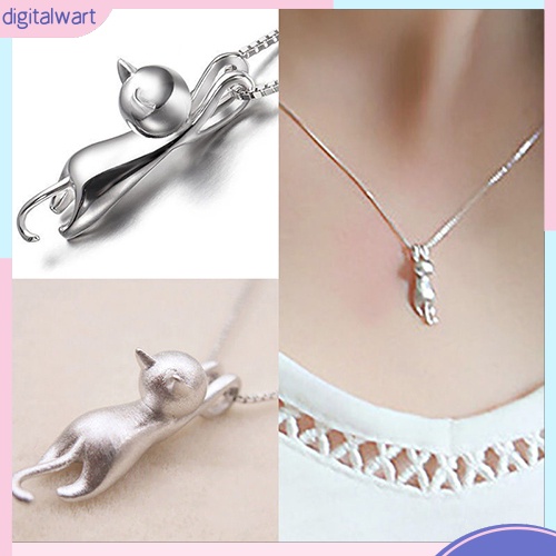 Dây chuyền bạc 925 mặt hình mèo xinh xắn
