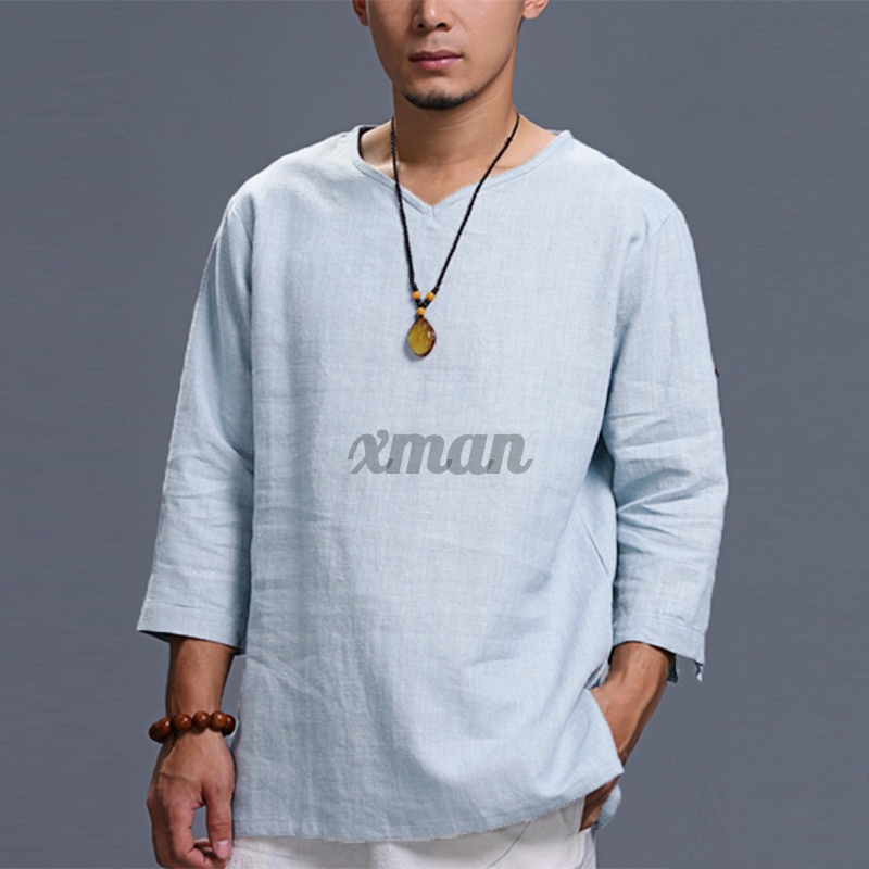 Áo Sơ Mi Nam Tay Dài Phong Cách Hippie Size S-5Xl