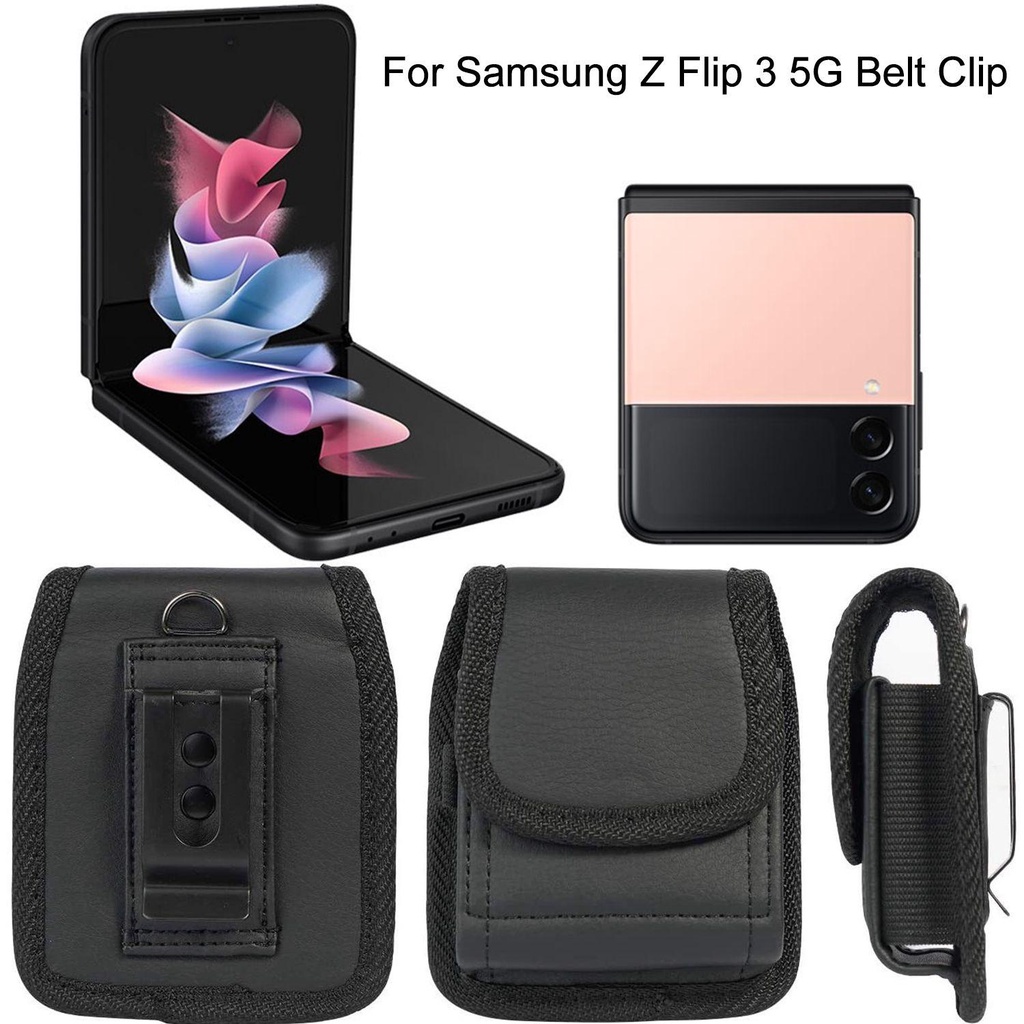 MYRONGVN Ốp Điện Thoại Vải Oxford Có Kẹp Thắt Lưng Cho Samsung Z Flip 3 5G