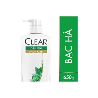 {hsd 2021}Dầu Gội Sạch Gàu Clear Bạc Hà Mát Lạnh 650g