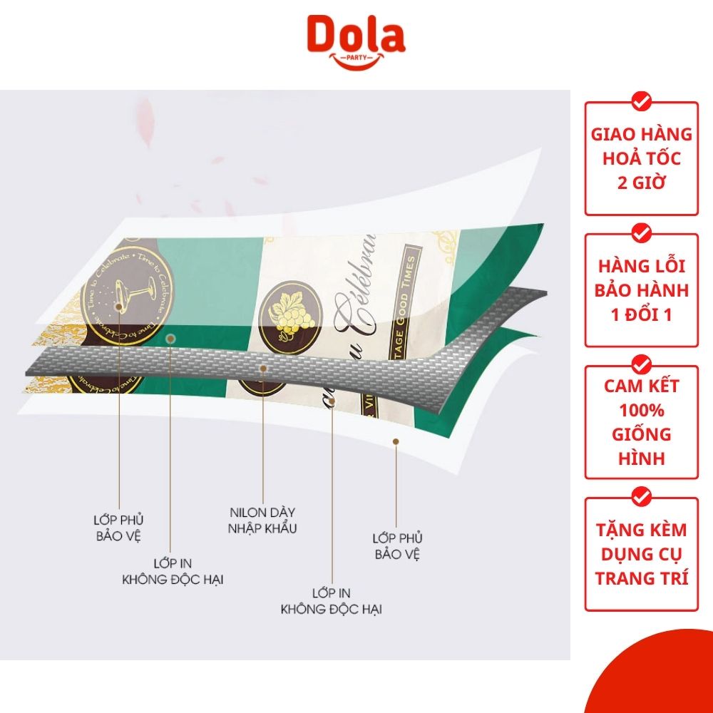Set sinh nhật cho bé hàn quốc, trang trí sinh nhật bé trai, bé gái phong cách vintage đơn giản Dola Authentic