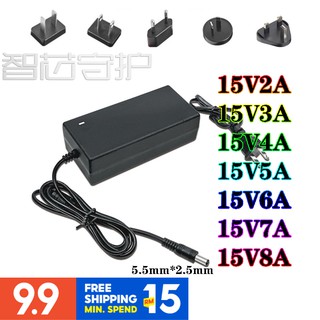 Bộ sạc ac 5.5mm * 2.5mm 100-240v dc 15v 2a 3a 4a 5a 6a 7a 8a 5.5mm * 2.5mm