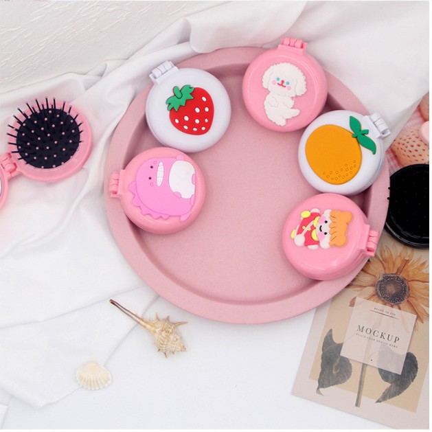 🌷 Lược Chải Tóc Gấp Gọn 2IN1 Bỏ Túi Tiện Lợi Cho Bạn Gái 🌷