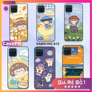 [ HOT ] Ốp lưng Samsung Galaxy A12 in hình họa tiết cô bé đáng yêu - chất liệu nhựa UV siêu bền