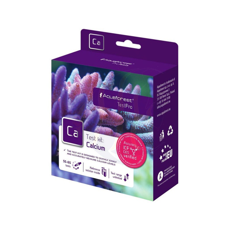 Bộ test Canxi – Aquaforest. Bộ test CA dễ dàng sử dụng, kết quả chính xác dùng cho bể cá biển