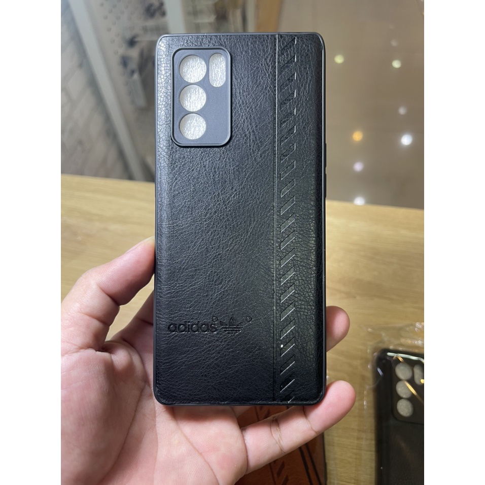 Ốp lưng da adidas cho oppo Reno 6Z 6 5 4 Pro  dẻo, mềm dàn hồi, bền đẹp, dẻo, mềm dàn hồi, bền đẹp
