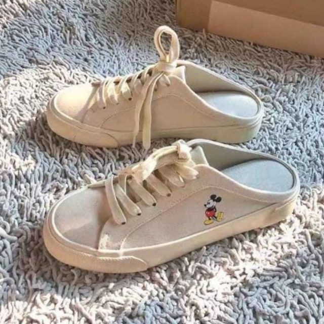 [Mã FAGREEN245 giảm 10% tối đa 30K đơn 99K] Giày thể thao hở gót Zara họa tiết chuột Mickey cho nữ | BigBuy360 - bigbuy360.vn