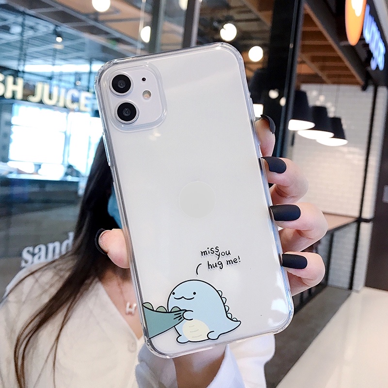 Ốp lưng iphone silicon dino miss you trong dành cho ip 6 đến 14promax - t20