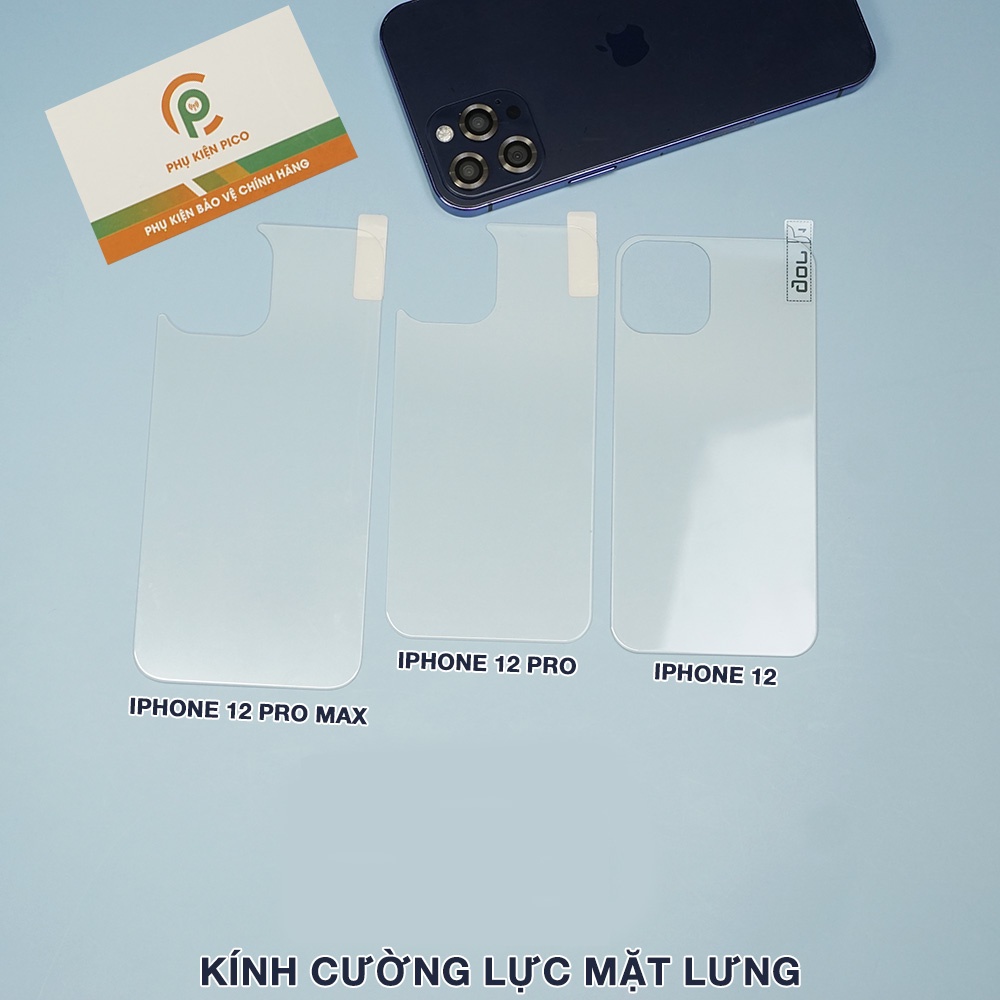 Kính cường lực lưng Iphone 12 / Iphone 13 Pro Max độ cứng 9H trong suốt - Dán lưng Iphone 12 Series / Iphone 13 Series