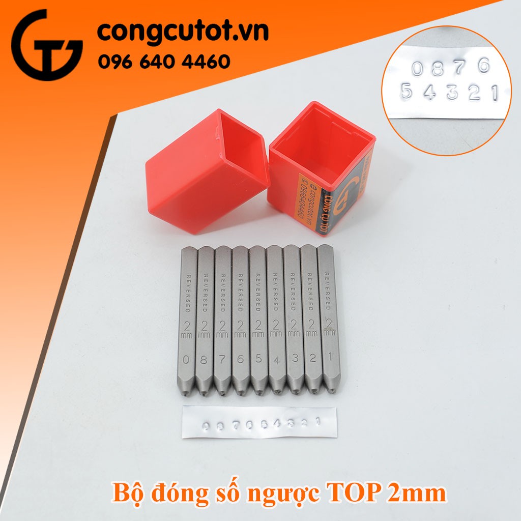 Dụng cụ đóng số ngược TOP cỡ 2mm