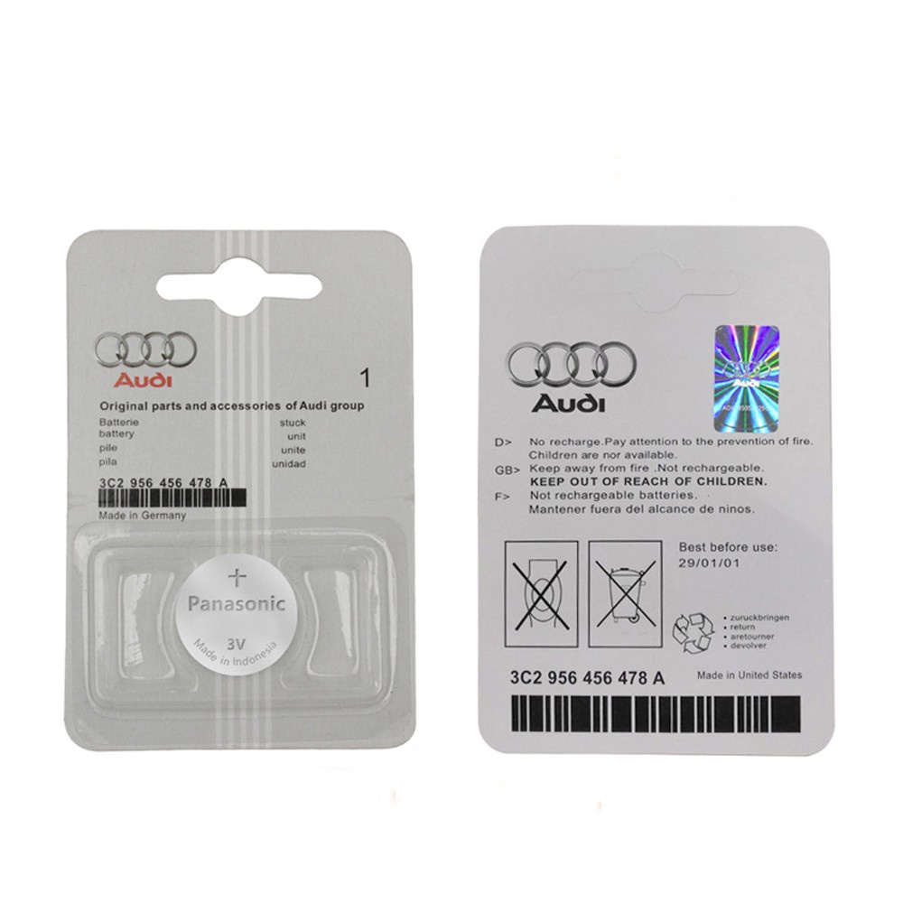 Pin Chìa Khóa Ô Tô Dòng Xe Audi CR2032