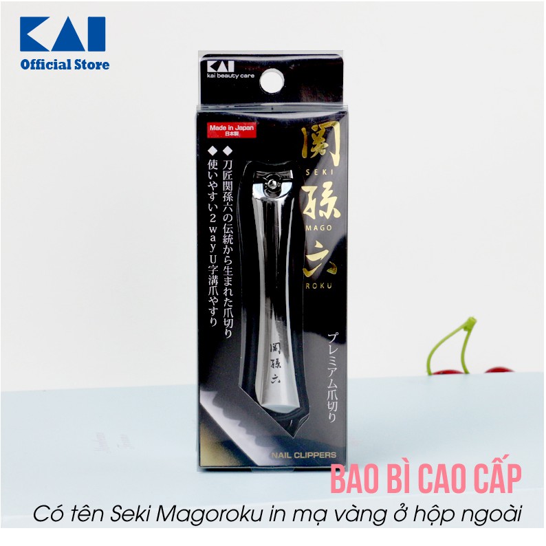 Bấm móng tay Nhật KAI HC1802 siêu sắc siêu chống gỉ - Kèm dũa và đựng móng thừa - BH 12 tháng 1 ĐỔI 1